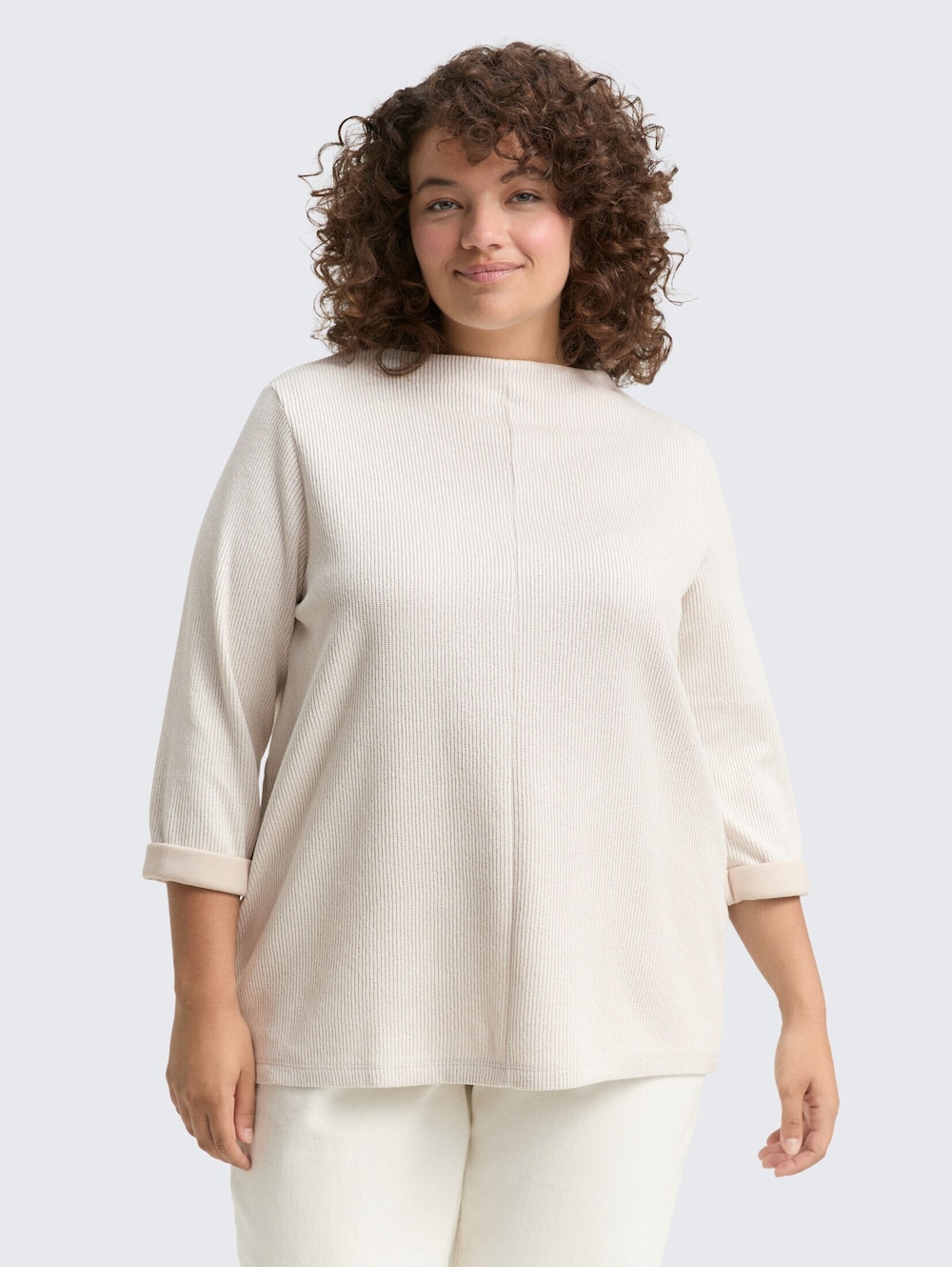 Tom Tailor Women PLUS Strick & Sweatshirts Plus Size - Sweatshirt mit Stehkragen