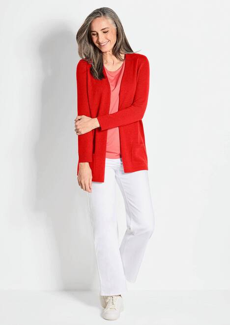 Langarm Feinstrick-Cardigan