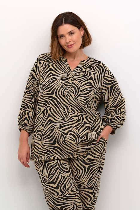 Langarm-Bluse Regular fit