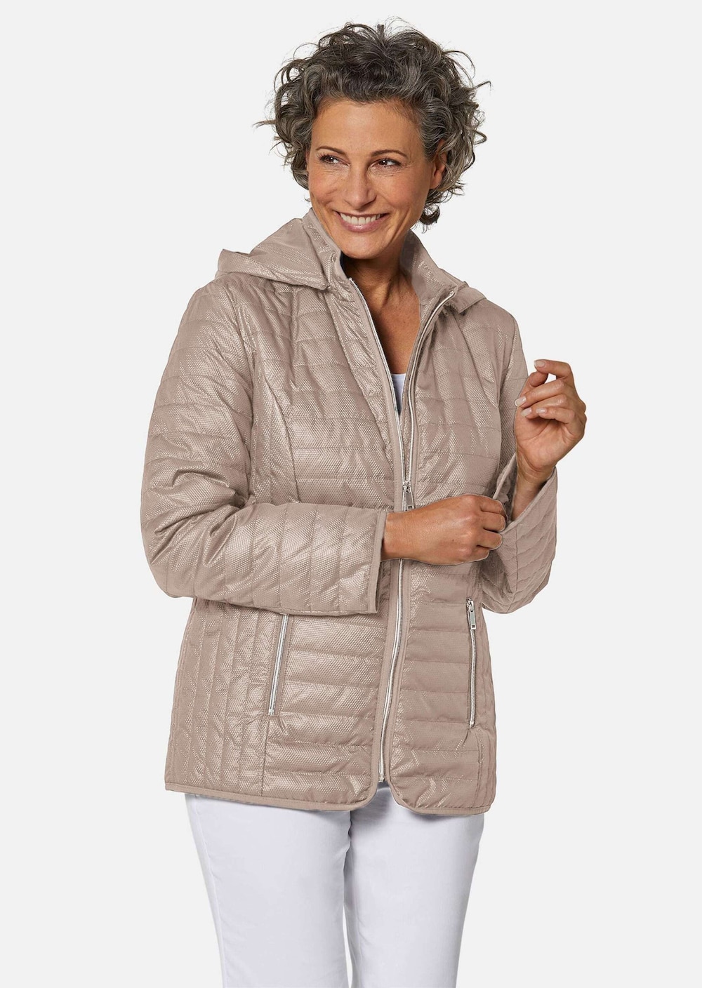 Leicht strukturierte Outdoorjacke