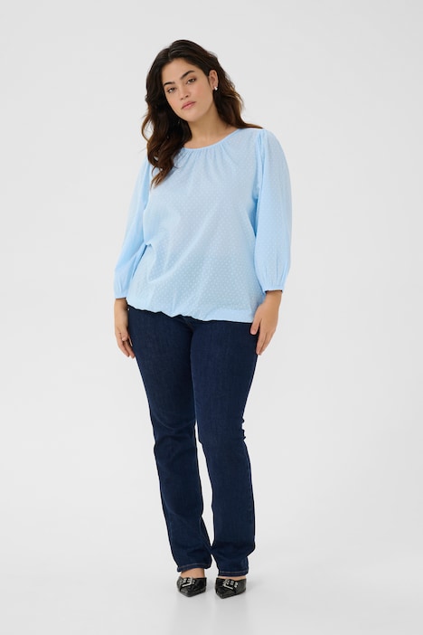 Langarm-Bluse Regular fit