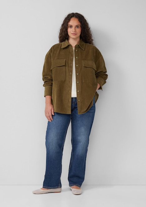 Bluse aus Baumwollcord