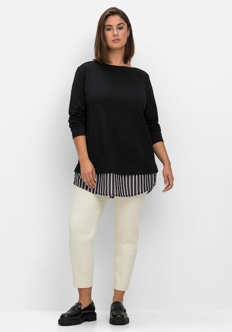 2-in-1-Shirt Langarm Uni
