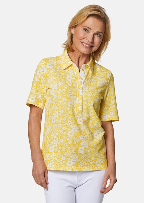 Pikee-Druckpoloshirt