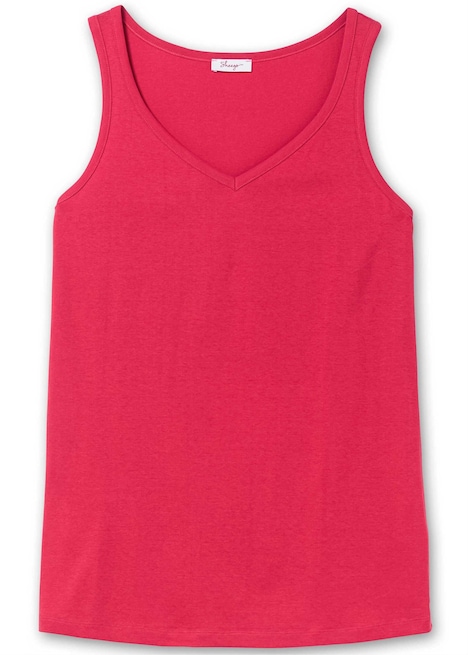 Tanktop Ärmellos Uni Ohne Kragen