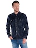 Herren Sportives Overshirt aus softer Velvet-Ware , Indigoblau