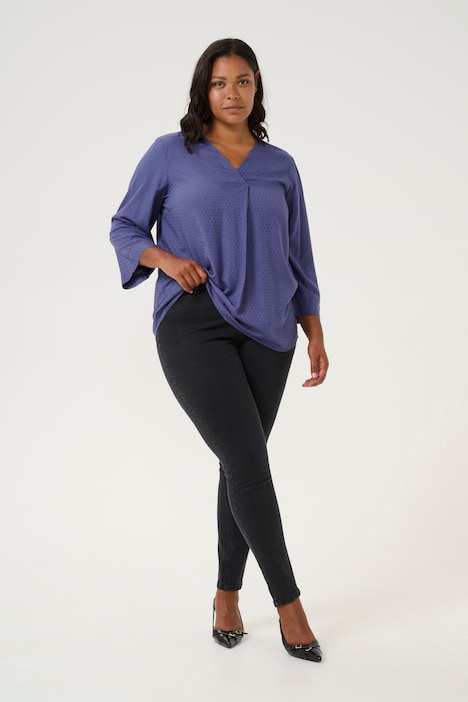 Langarm-Bluse Regular fit