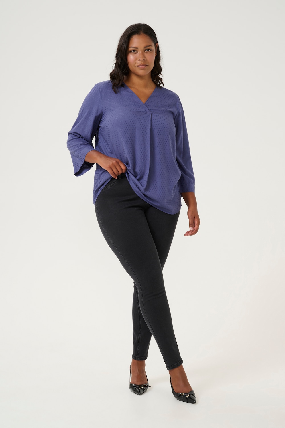 Langarm-Bluse Regular fit