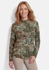 Shirt met opstaande kraag en lange mouwen