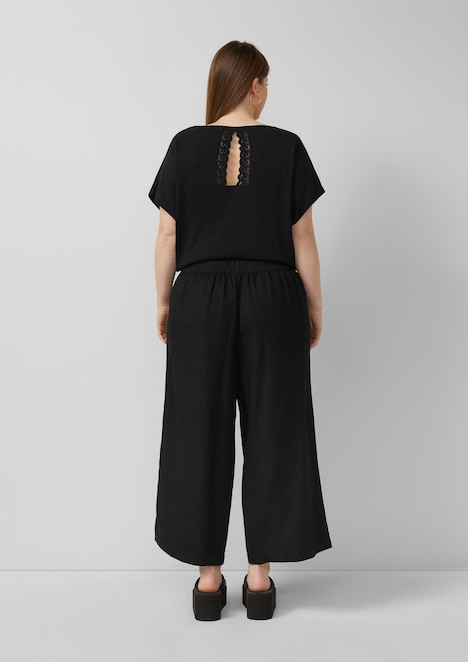 Culotte aus Leinemix