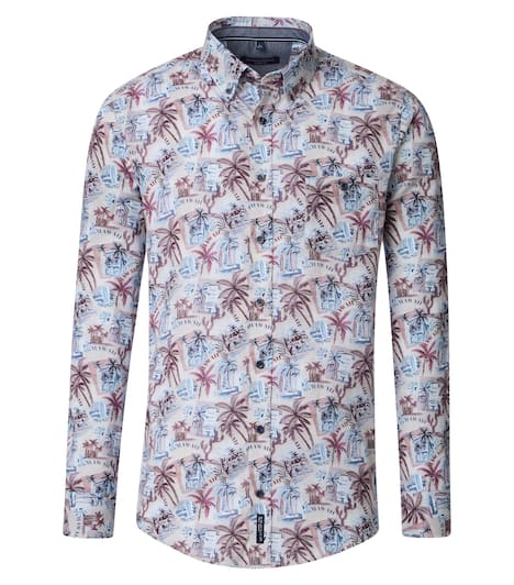 Freizeithemd Print Casual Fit