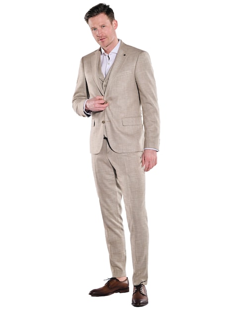 Herren Anzug-Sakko slim fit , Beige