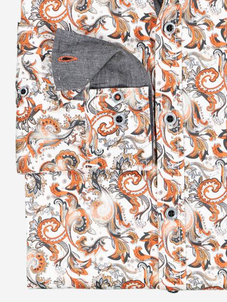 engbers Herren Langarm-Hemd gemustert , Orange