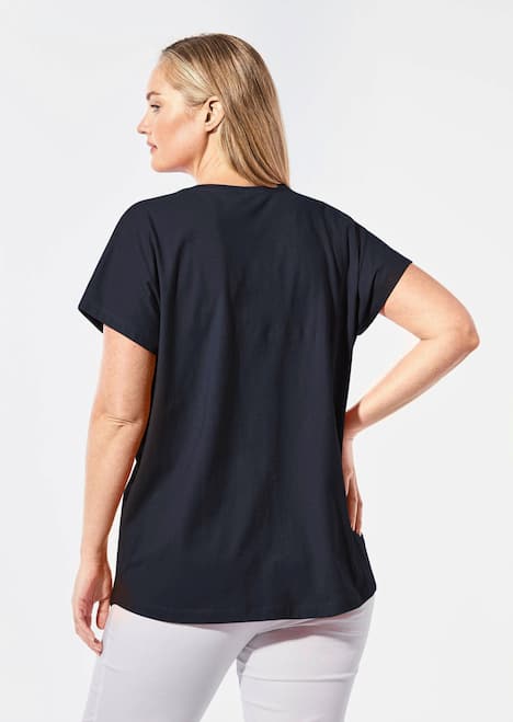 Shirt mit V-Ausschnitt