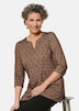 Figurschmeichelndes Drucktunika-Shirt