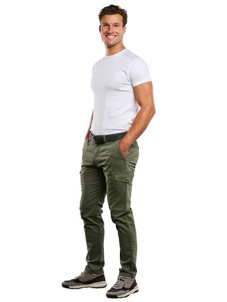engbers Herren Cargohose straight , Khaki