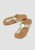 Pantoletten mit feinem Glanz-Finish