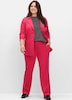 Sweatblazer Blazer mit Reverskragen Langarm Uni Reverskragen