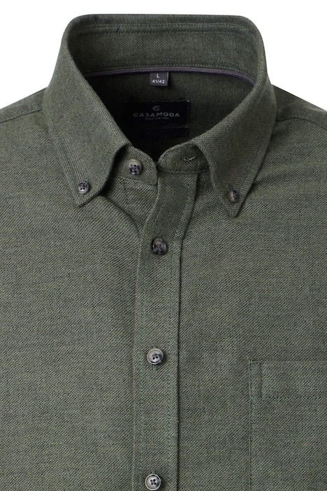 Freizeithemd Langarm uni Casual Fit