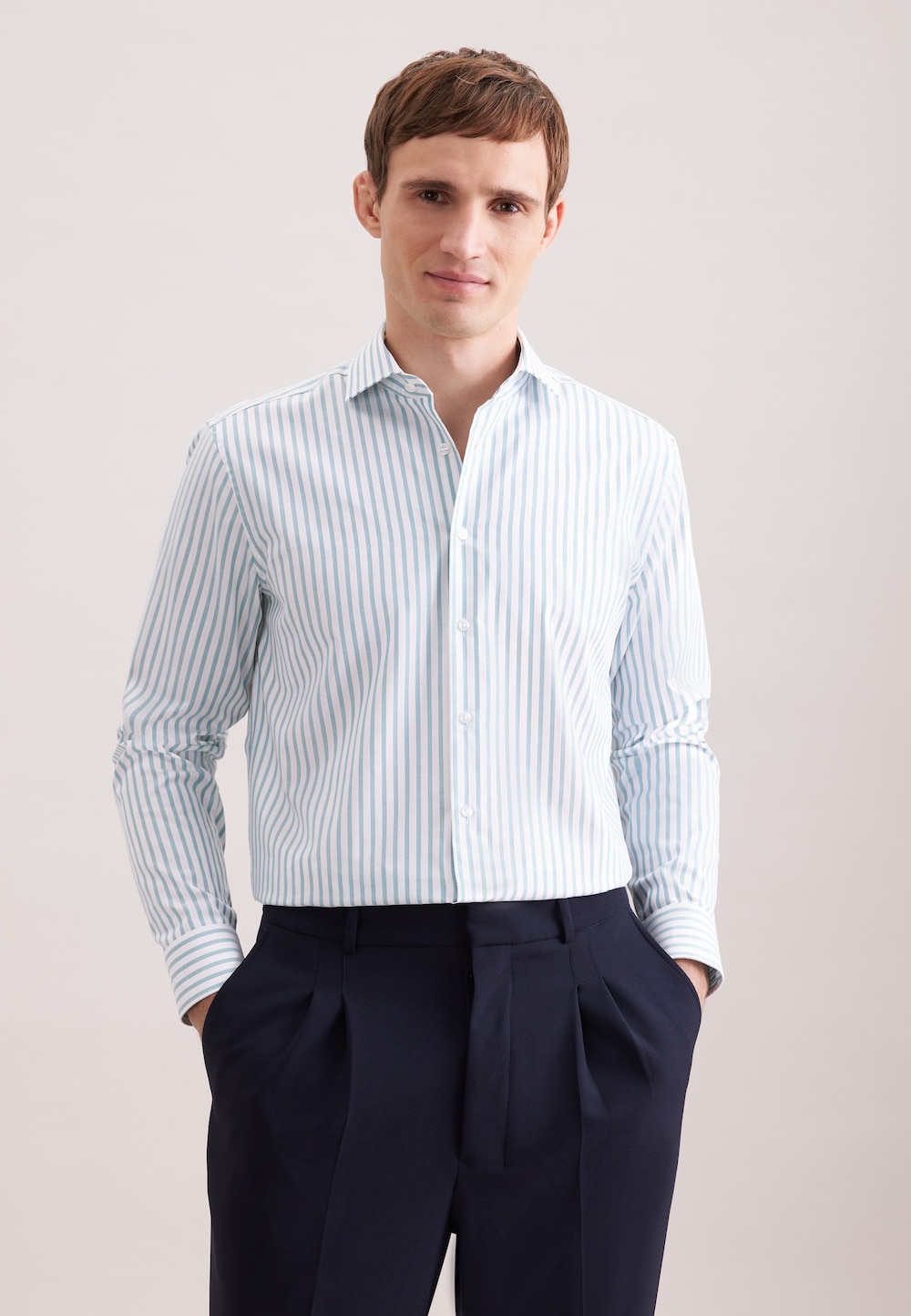 Herren Business Hemd - Gestreift