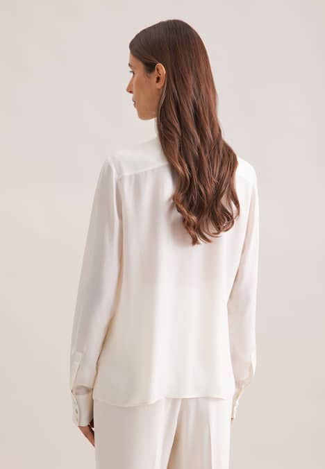 Damen Ausgestellte Bluse - Uni