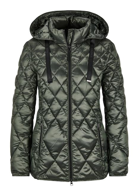 Steppjacke mit Rautenmuster