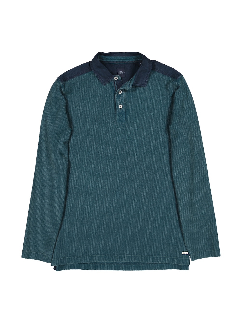 Langarm-Shirt mit Polokragen
