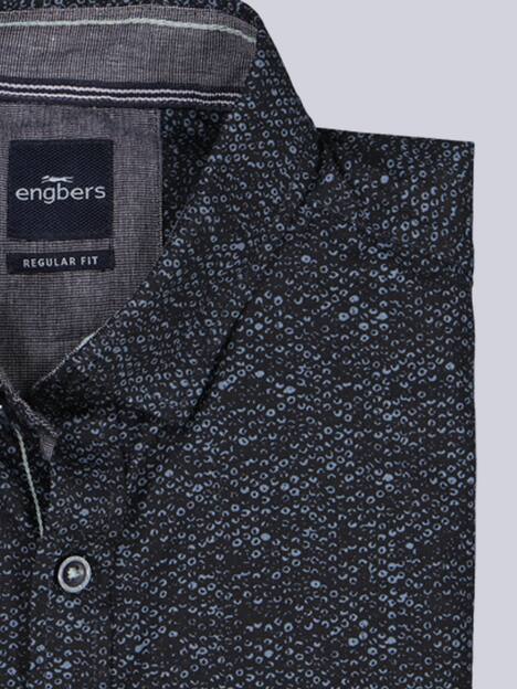 engbers Herren Hemd langarm , Schwarz