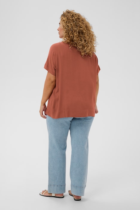 Blouse met korte mouwen Regular fit