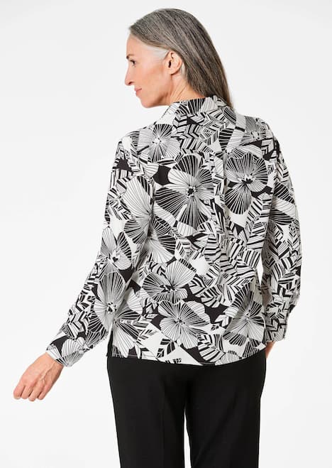 GOLDNER Blouse Gedessineerde blouse met bloemenpatroon