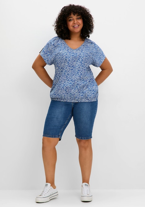 Jeansbermudas Uni