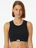 Schiesser Bustier Feinripp - Revival Paula - schwarz