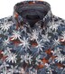 Print Freizeithemd Casual Fit Button-Down-Kragen Print Casual Fit