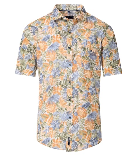 Freizeithemd Kurzarm Print Casual Fit