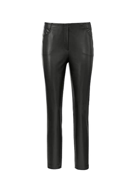 GOLDNER Broek Broek in leerlook