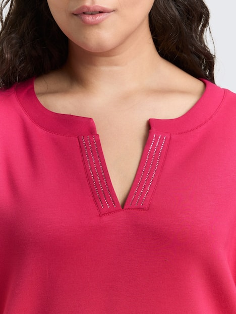 Scuba Sweatshirt mit Strasssteinen