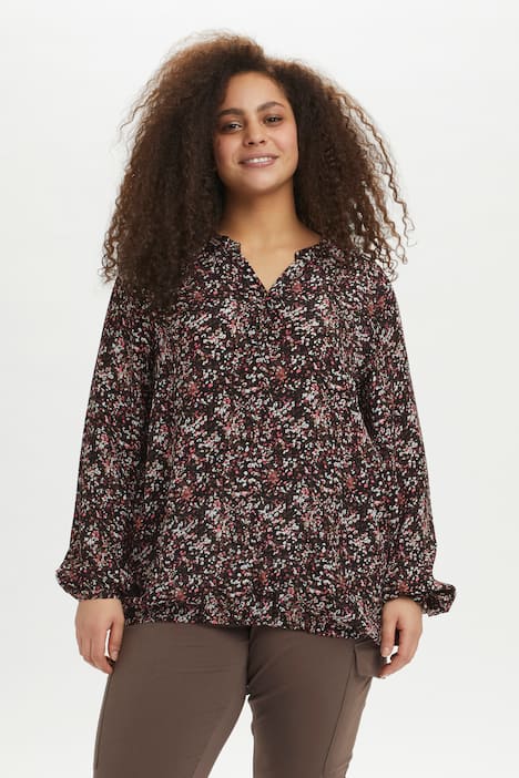 Langarm-Bluse Regular fit