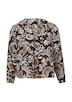 Strukturierte Viskosemix-Bluse mit All-over-Print