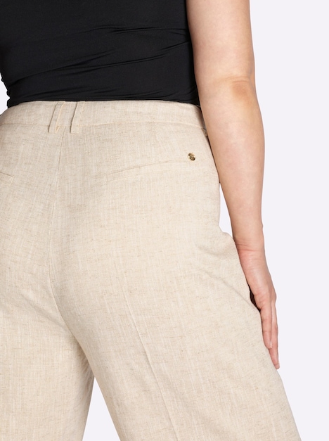 Leinen-Hose erhöht