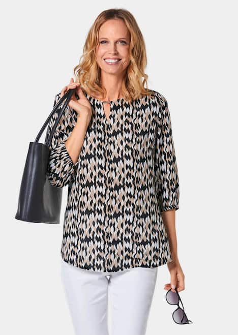 GOLDNER Blouse met print Gedessineerde blouse