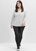 Schlupfjeans Jeggings mit breitem Gummibund Rundumdehnbund Uni
