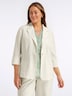 Leinen-Blazer 3/4-Arm Reverskragen