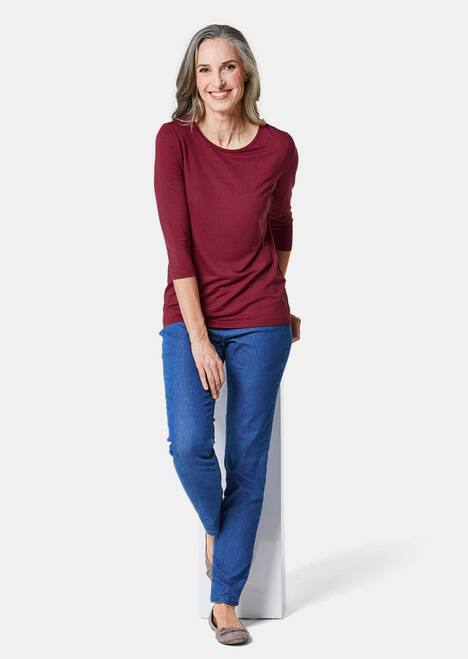 GOLDNER Shirt Veelzijdig te combineren shirt met 3/4-mouwen