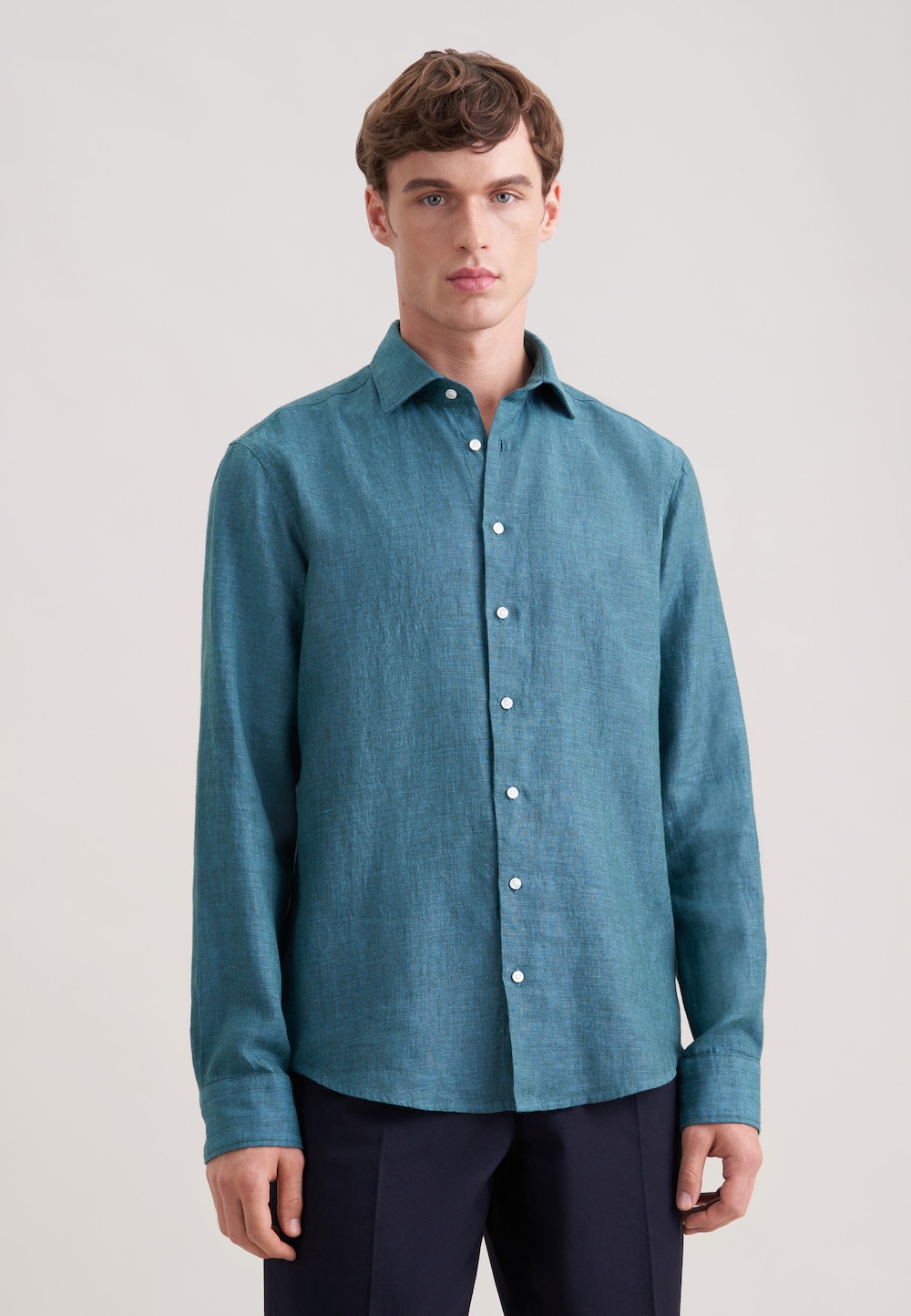 Herren Leinenhemd - Uni