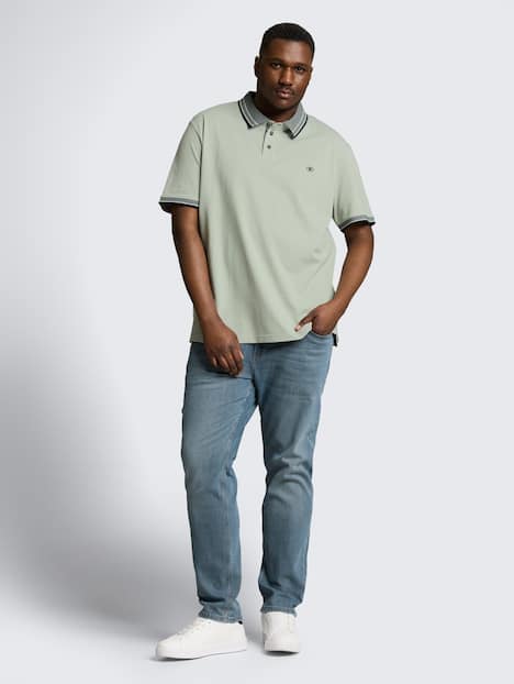 Piqué Poloshirt mit Logo-Print