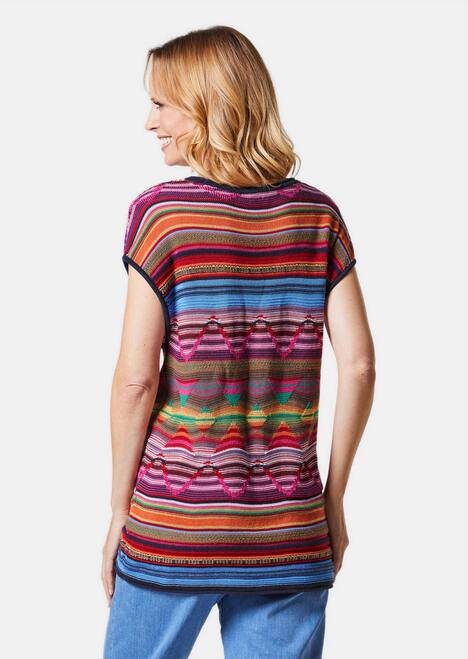 Bequemes Top mit schönem Dessin