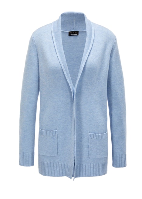 Eleganter, offener Merino-Cardigan