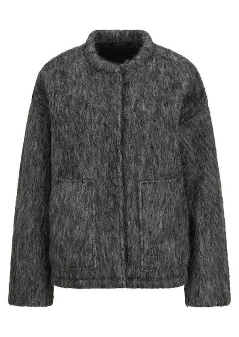 GOLDNER Jas Wollen jack in vachtlook