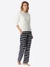 Schiesser Damen Pyjamaoberteil Mix Relax naturweiss