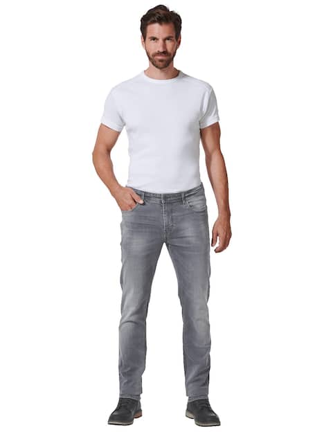 engbers Herren Jeans slim fit , Silbergrau